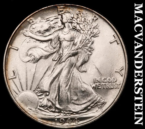 1944 Walking Liberty Half Dollar - Choice G Brilliant Unc+++  Lustrous  #F1069