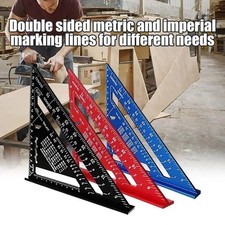 7" Red Roofing Square Aluminium Alloy Rafter Triangle Angle Guide Metric cm 🔴