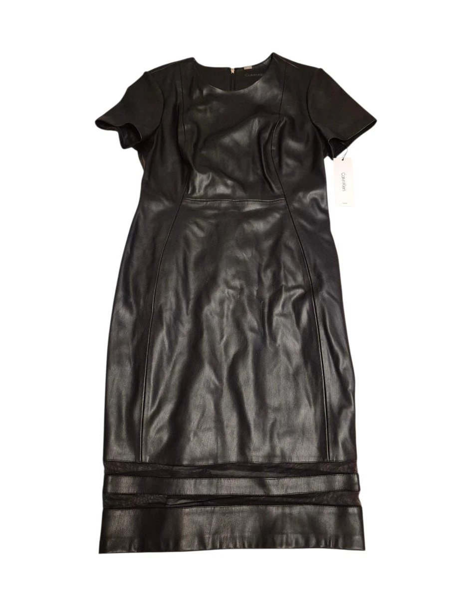 Calvin Klein Knee Length Faux Leather Dresses for Women for sale | eBay