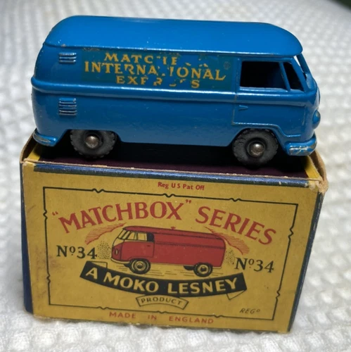 Matchbox/Lesney #34A VOLKSWAGEN MICROVAN, w/Type B Box, in Near-Mint condition!