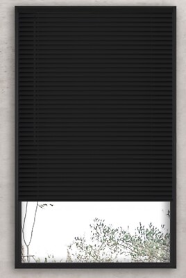 Cordless Light Filtering Window Blinds , Horizontal Vinyl Blinds (20-44 in Wide)