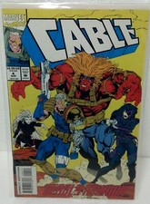 1993 Marvel #4 CABLE comic book w/coupon card VF/NM 