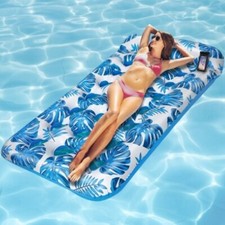 Inflatable Tanning Pool Lounger Float Bed Waterproof Phone Bag Summer Party
