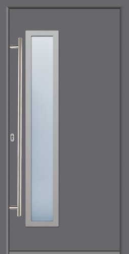 Hochwertige Energiespar Aluminium Haustür anthrazit RAL 7016 Modell JWC03 NEU - Foto 4 di 5