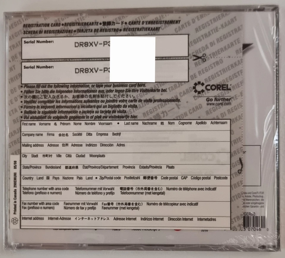 CorelDRAW 8 CD Deutsch sealed (Einzelplatzlizenz, Original) - Bild 2 von 2