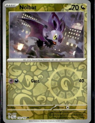 2023 SCARLET & VIOLET PALDEA EVOLVED Noibat 152/193 Reverse Holo