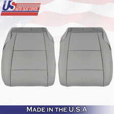 2012 For Honda Pilot Driver Passenger Bottom Synthetic Leather Seat Covers Gray