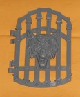 vintage He-Man MOTU heman SNAKE MOUNTAIN WOLF GATE DOOR part