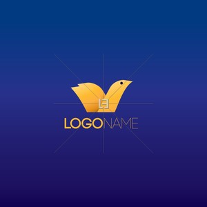 Professional Ready Made Logo Design Template Bird Fly Origami Image Is Loading Professional Ready Made Logo Design Template Bird Fly