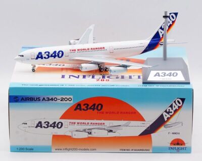 1:200 Scale InFlight Airbus House Color A340-200 F-WWBA Diecast