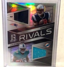 Sony Michel/Kalen Ballage RC 2018 Panini Spectra Rivals Refractor Dual Patch/199
