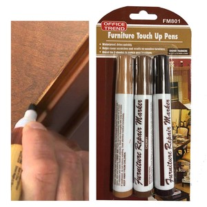 3x Furniture Touch Up Markers Pen Scratches Remove Laminate Wood