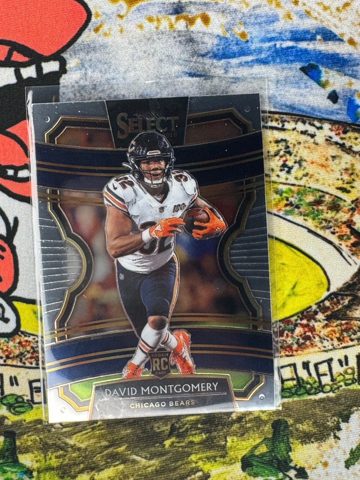 David Montgomery 2019 Select Concourse #27 Bears Lions RC Rookie