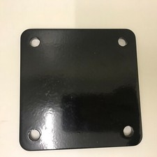 Fixing Plate, H/Duty Painted Black, Square 5 inch 125 x 6mm Thick  no 8