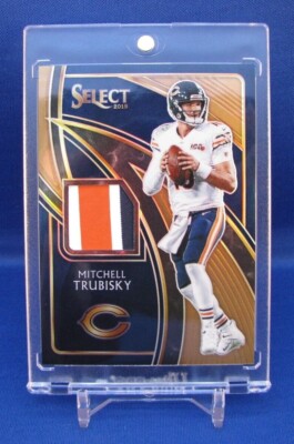 2019 Select Prizm ''MITCHELL TRUBISKY'' Player-Worn 3-Color Material ~ SN #26/49 !