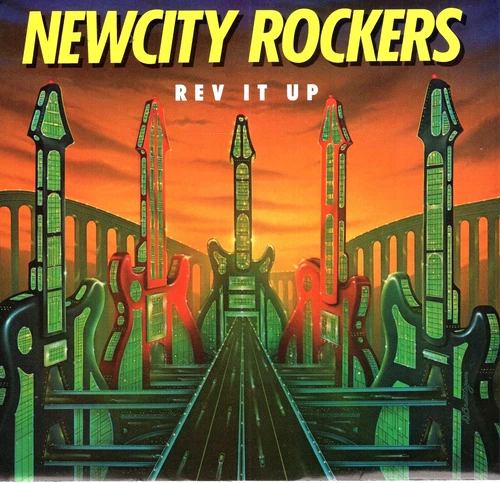 NEWCITY ROCKERS:   BREAK A HEART / REV IT UP.. W/PIC 45 RPM-4008