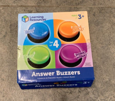 Learning Resources Answer Buzzers, Set of 4 Different Colored Buzzers