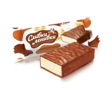 Ukraine Sweet Roshen Cand Chocolate Glaze Slyvky-Lenyvky Waffle Cream Milk 1000g 57.30 per kilo
