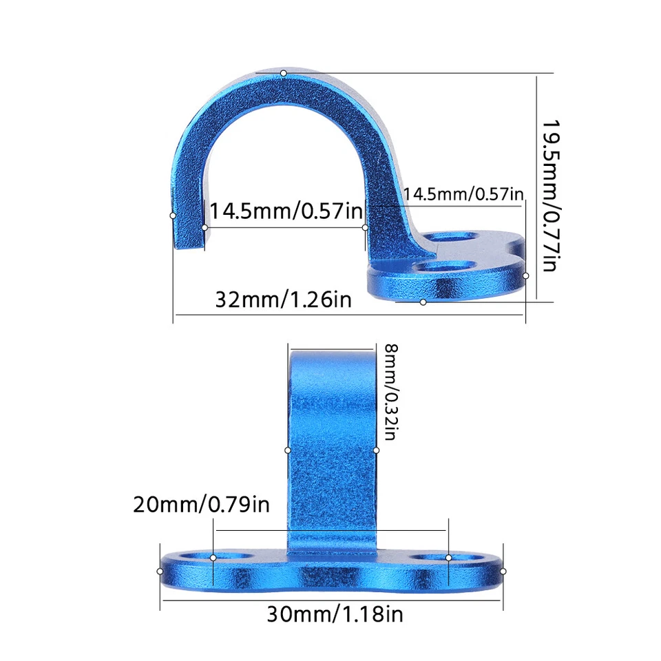 Soporte de abrazadera de línea de manguera de freno para YAMAHA WR250Z WR250F WR400F WR426F WR450F WR500 Foto 2 de 4