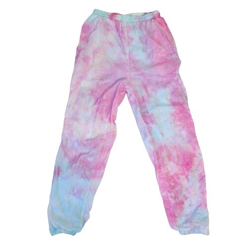 Medium Custom Tie Dye Pink Blue Vintage 