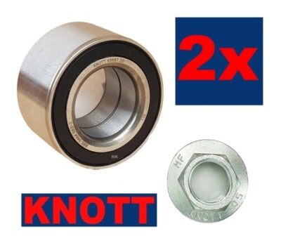 2x Original KNOTT Radlager 64 x 37 x 34 Ecolager Kompaktlager SET 45887.10