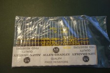 25 Ea Allen Bradley 470K 1W 5% RC32GF474J Carbon Comp Resistors
