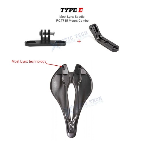 Abrazadera de silla de montar montaje de radar para bicicleta para Garmin Varia RCT715, SWAT LYNX TREK STEALTH - Imagen 9 de 18