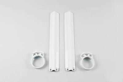 Gabelschutz Gabelprotektoren fork guards passt an Suzuki Rm 125 250 1991 weiß
