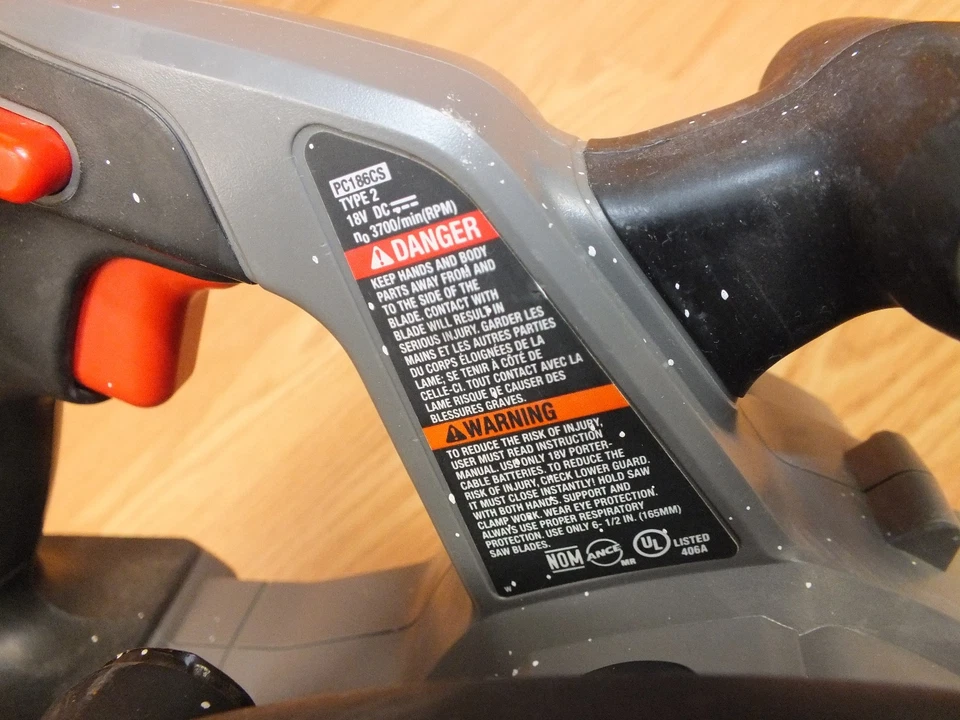 Genuine Porter Cable (PC186CS) Type 2 18V Cordless Circular Saw Bare Tool Only  - Image 4 of 4