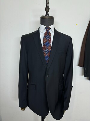 Strellson Men s Black Blazer Single Breasted 2 Button Suit Jacket 40R