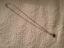 Sterling Silver Girls Ladybug Necklace
