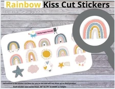 Rainbow Planner Stickers #56 / Planner Stickers  / Journal Stickers 