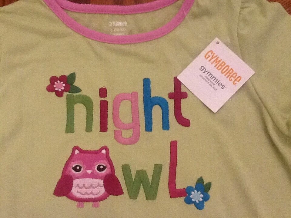 Nuevo Pijama Gymboree 5/6 NIGHT OWL Conjunto de 2 piezas Niña Ajuste Suelto Gimmies pj Foto 2 de 2