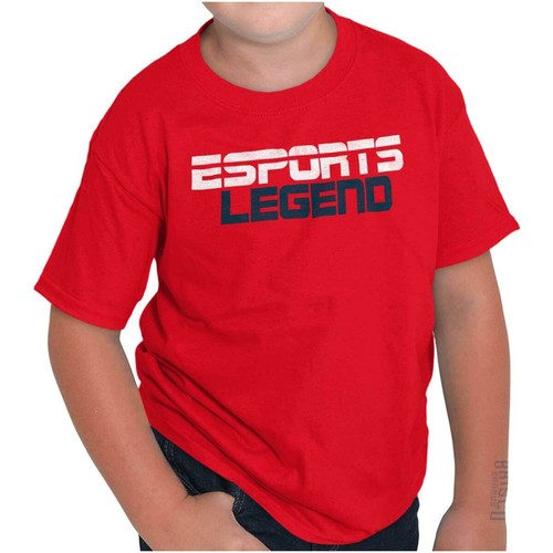 Sports Legend Video Gamer Unisex Kids Youth Crew T Shirts - Picture 8 of 9