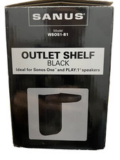 SANUS WSOS1-B1 Outlet Shelf Speaker Holder Stand for Sonos ONE PLAY:1 - Black