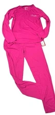 Dare2b Equate Girls Base Layer Set NWT Age 9/10 Top& Bottom Pink 