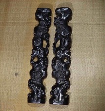 Chinese Sandalwood Wood Carved Pine Paperweight Ethnic Cultural Collectible