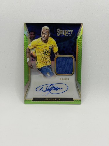 Neymar Jr. [Neon Green] #JA-N 2016 Panini Select Jersey Autographs card