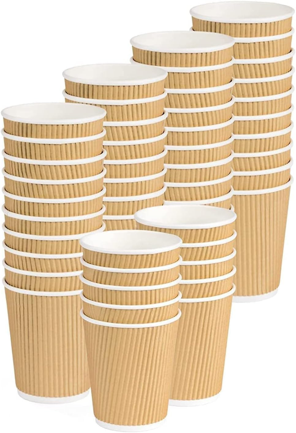 Bicchieri Carta 237Ml 8Oz Ripple Cup | 100 Pezzi Doppia Parete