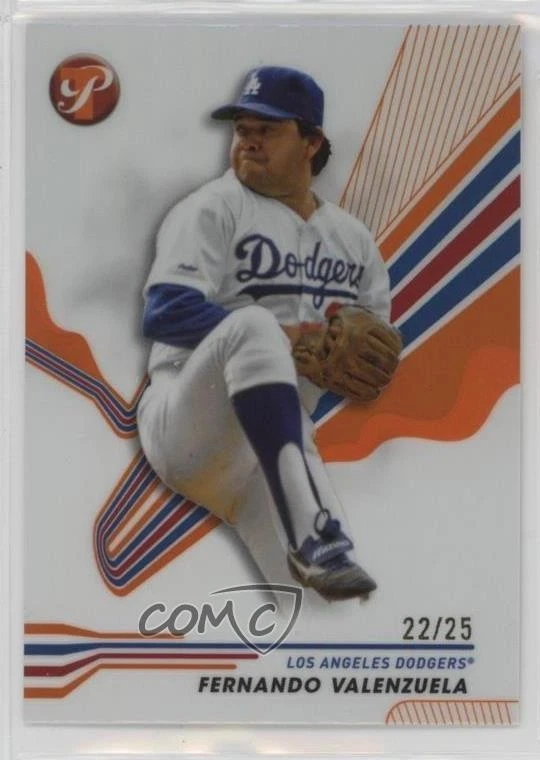 2024 Topps Pristine Orange Refractor 22/25 Fernando Valenzuela #186