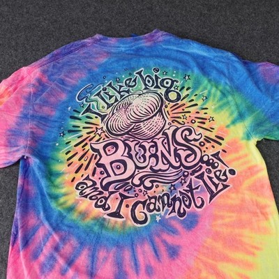 Colortone Lamberts Cafe Foley AL Tie Dye T-Shirt I Like Big Buns Graphic Mens M