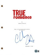 Christian Slater "True Romance" Signed Autograph Movie Script Screenplay Beckett