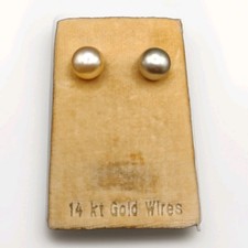 Vintage 14kt Gold Post Earrings 1.9g