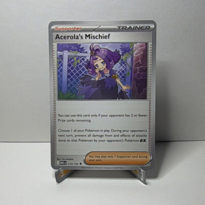 Pokémon Acerola's Mischief 113/132 Me01 Mega Evolution Uncommon English Trainer