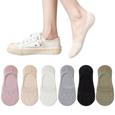 BIVOLU Womens Low Cut Thin Breathable Cotton Causal Socks Non Slip No Show So...