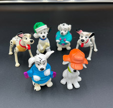 Vintage Lot of 6 Dalmatian's 2 w/Moving Legs Fast-Food Toys
