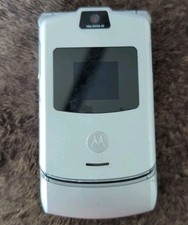 Motorola RAZR Cingular Flip Phone V3 Silver/Gray - Vintage Collector CE0168