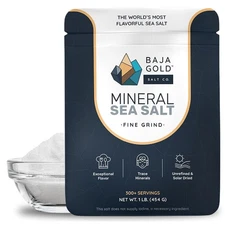 Mineral Sea Salt - Pure & Organic Real Salt for Cooking & Baking | Fine Grind...