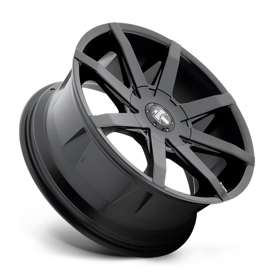 DUB S110 Push 22X9.5 +32 Gloss Black Wheel Rim 5X112 5X127 (QTY 4) S1102295F6+32 Foto 2 de 4