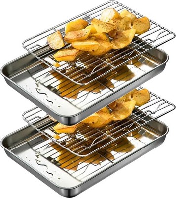 Extra Small Serving Trays with Cooling Wire Ras Set Stainl Steel 304